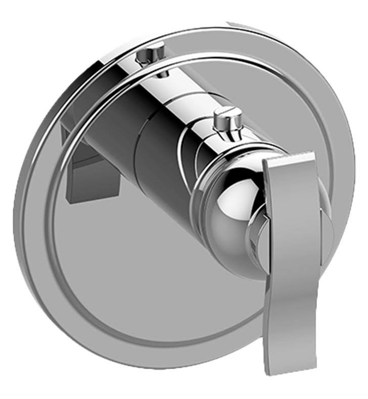 Thermostatic Trim Plate with Lever Handle in Olive Bronze I756370