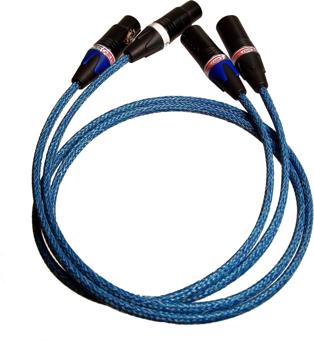 Blue XLR Cable Stereo Pair 2 Cables N905258