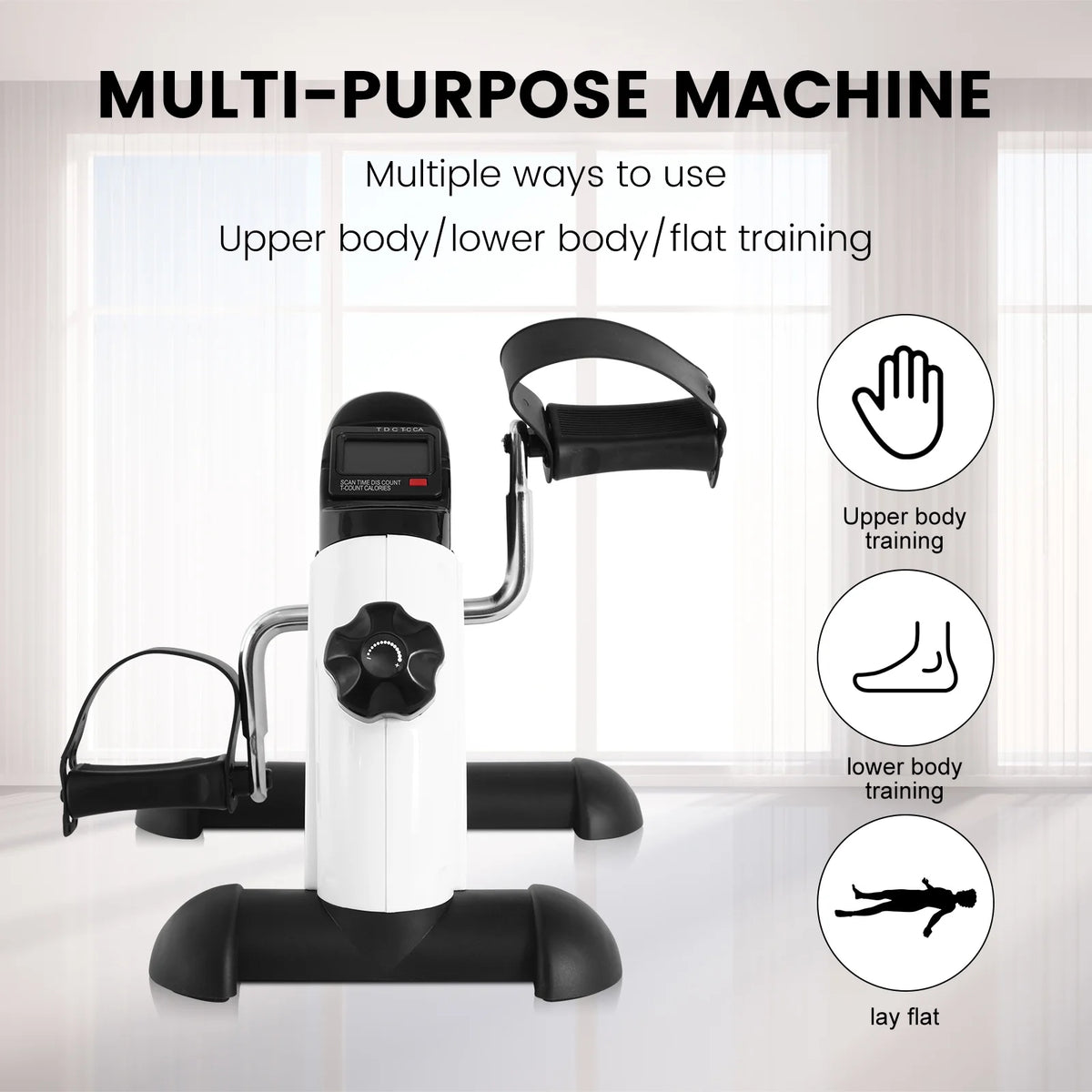 Black Portable Mini Exercise Bike N1664