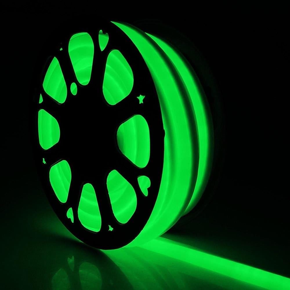 LED Flexible Neon Rope Strip Light 110V 100FT Green F220
