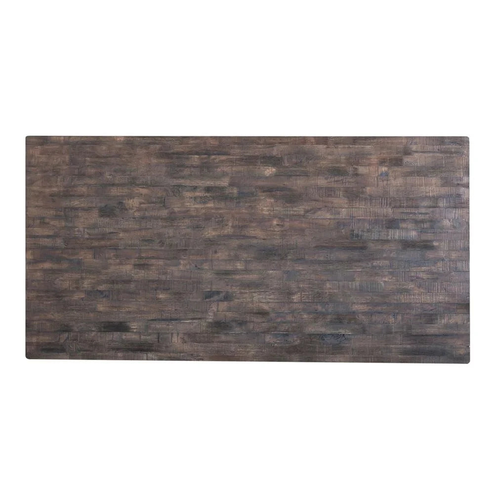 White Rubberwood Trestle Table X558