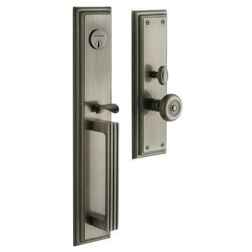 Satin Chrome Double Cylinder Mortise Handleset Trim Set W502