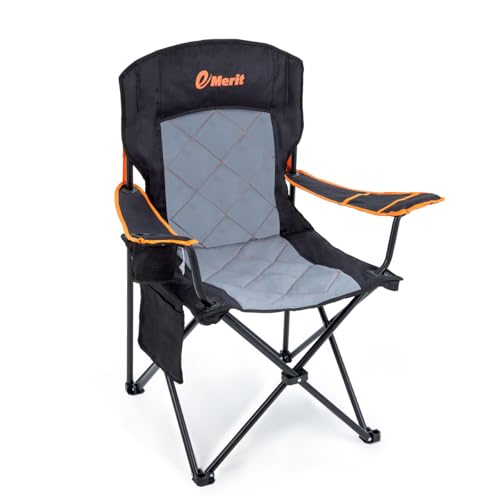 Oversized Padded Camping Chair with Arms O1994