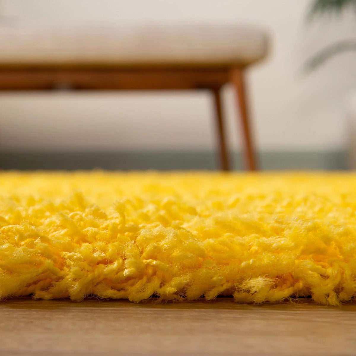6' x 9' Yellow Shag Rug E9216