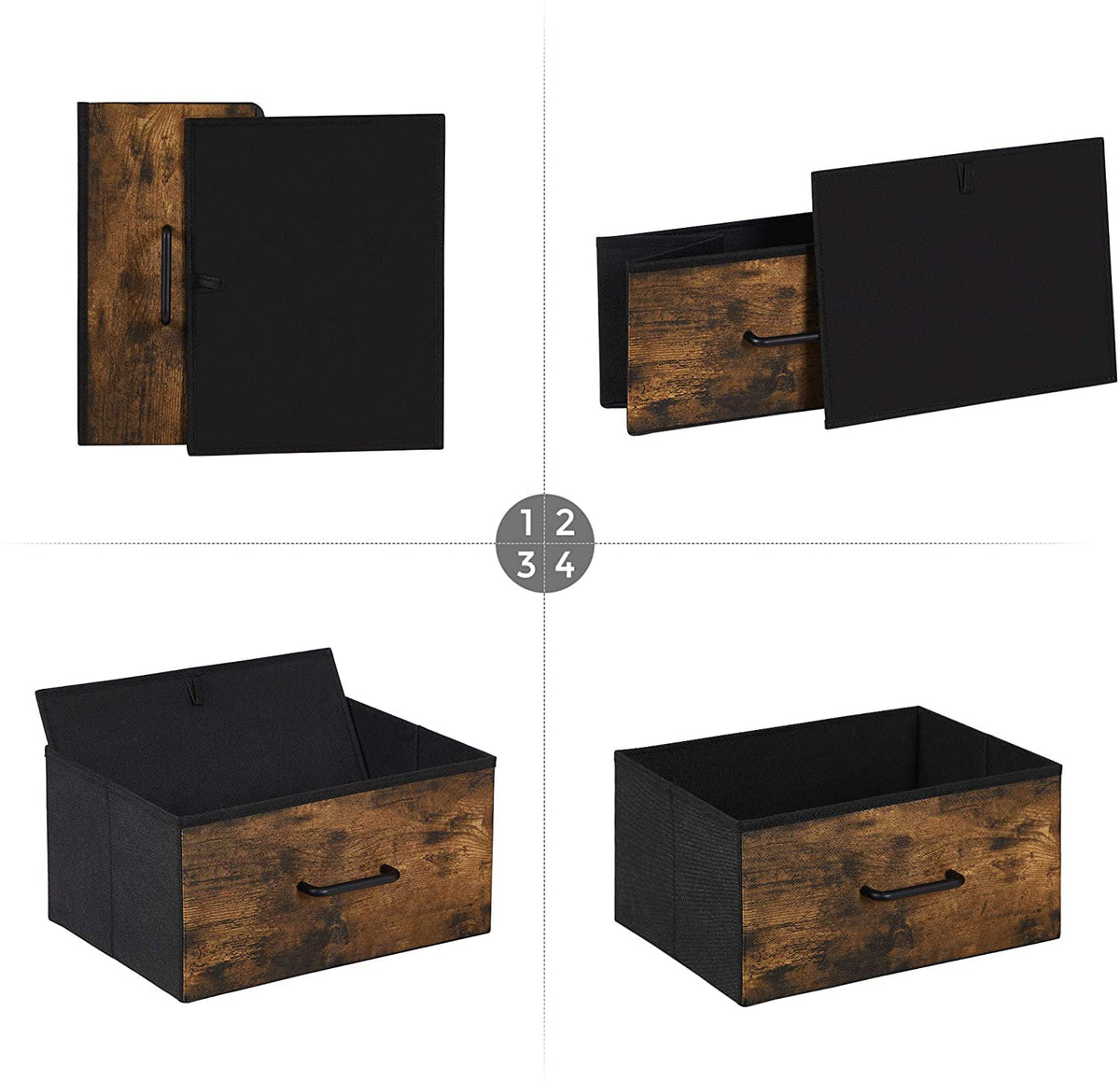 8 Fabric Storage Drawer Dresser with Metal Frame L58213