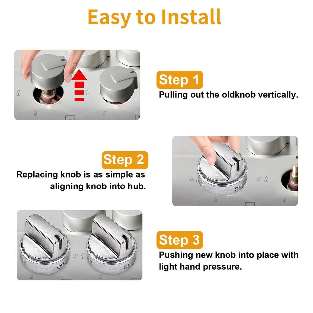 Stainless Steel Control Knobs D1674