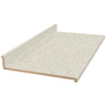 White Laminate Countertop with Backsplash B5371