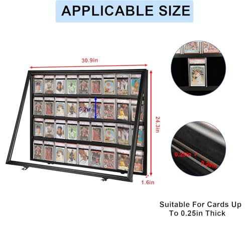 Sports Card Display Case with Lockable Acrylic Door W496258
