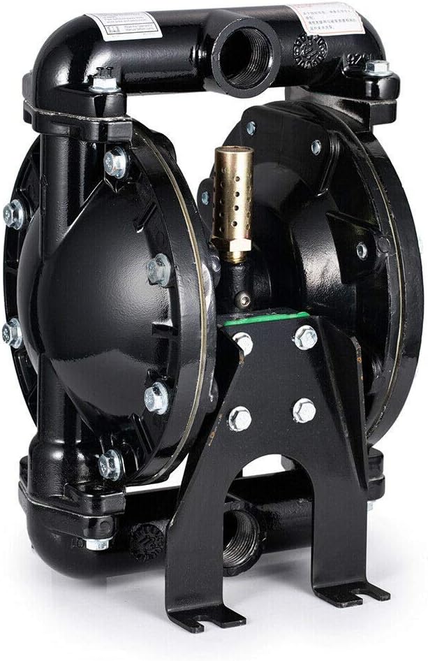 Air-Operated Double Diaphragm Pump, 1 inch Inlet & Outlet, Aluminum, 35 GPM Max 120PSI O3681