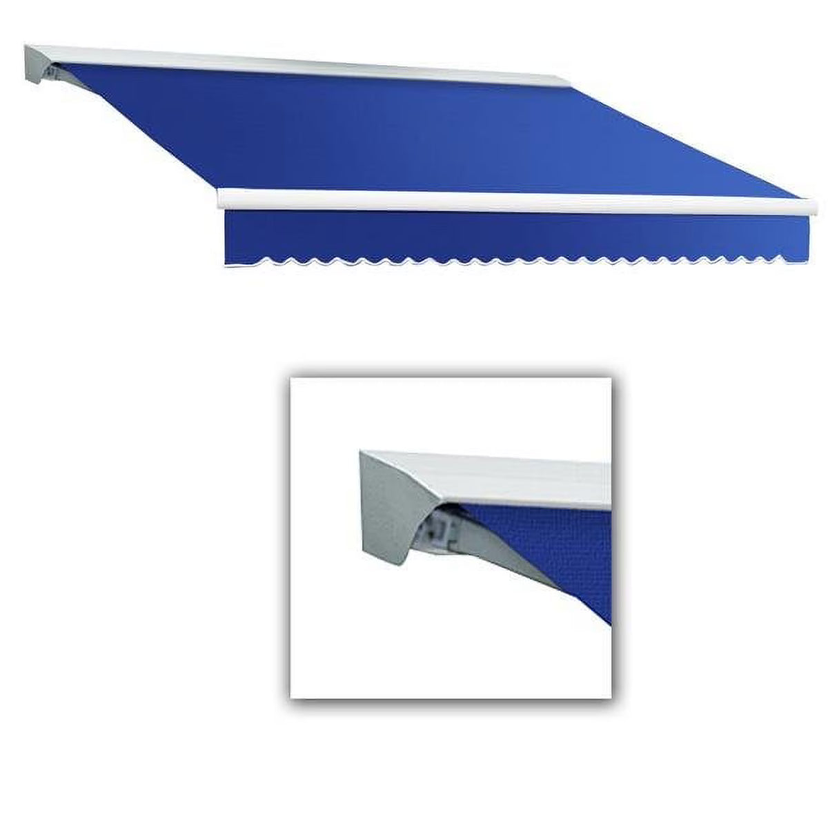 8 ft. Bright Blue Retractable Awning with Remote A727186