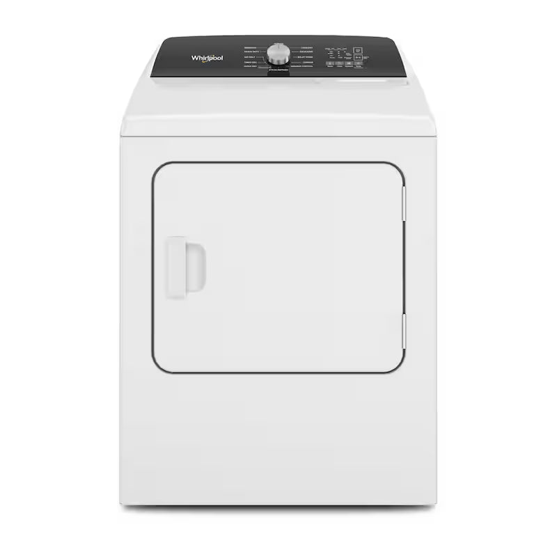 White 7 cu. ft. Electric Top Load Dryer with Steam L671