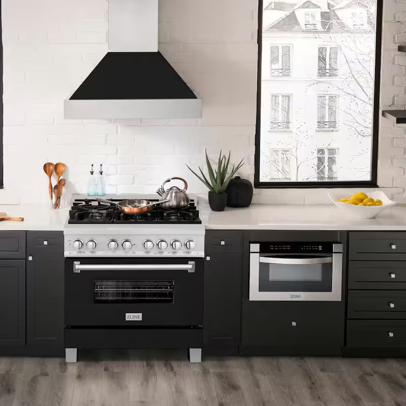 6 Burner Dual Fuel Range with Stainless Steel L589