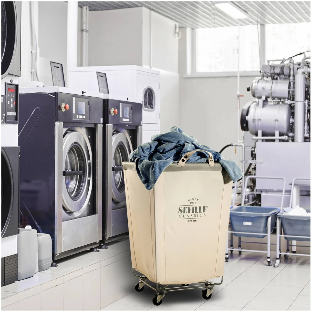 Heavy Duty Canvas Laundry Hamper E973699