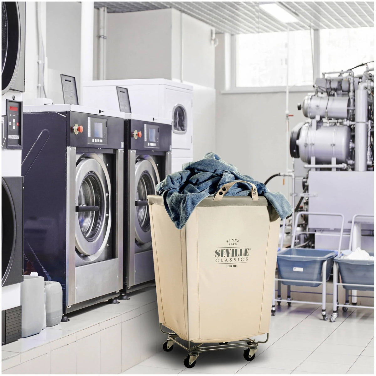 Heavy Duty Canvas Laundry Hamper E973699