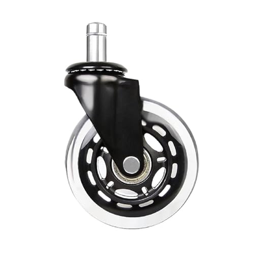 5pc Soft Rubber Swivel Caster Wheels for Office Chair W286