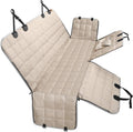 Waterproof Dog Car Seat Cover Hammock for Backseats, Beige Pack of 2 U22169