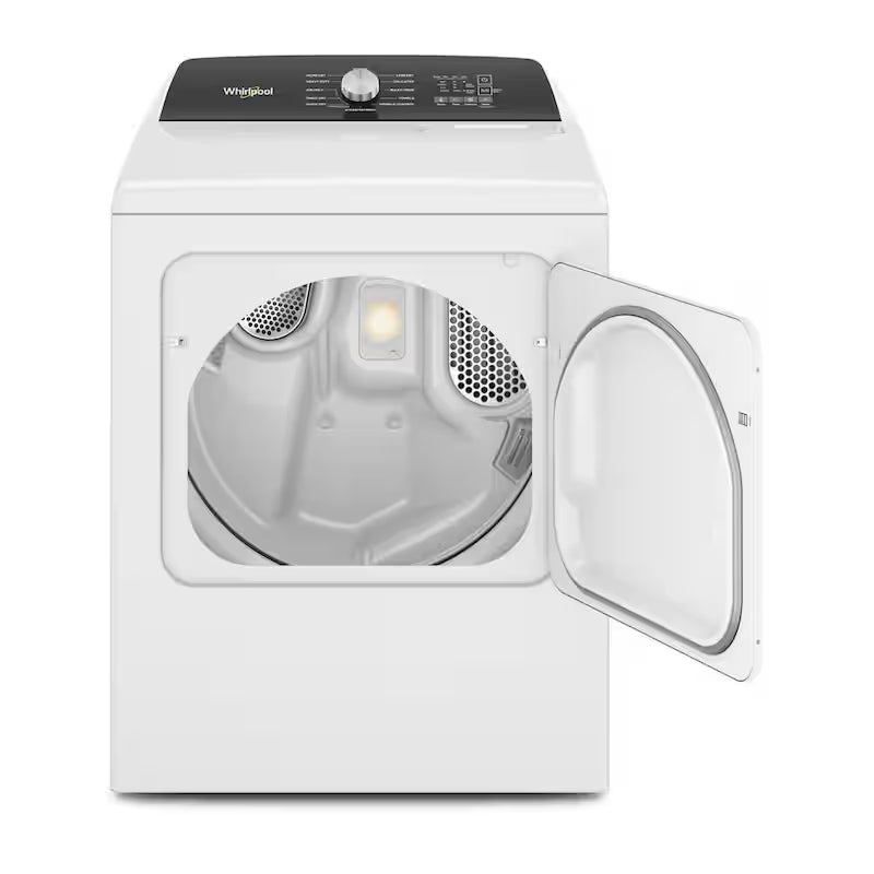 White 7 cu. ft. Electric Top Load Dryer with Steam L671