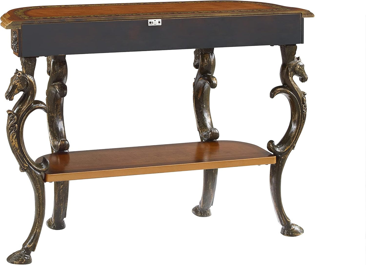 Brown and Gold Console Table 42 x 31.5 x 15.5 H245
