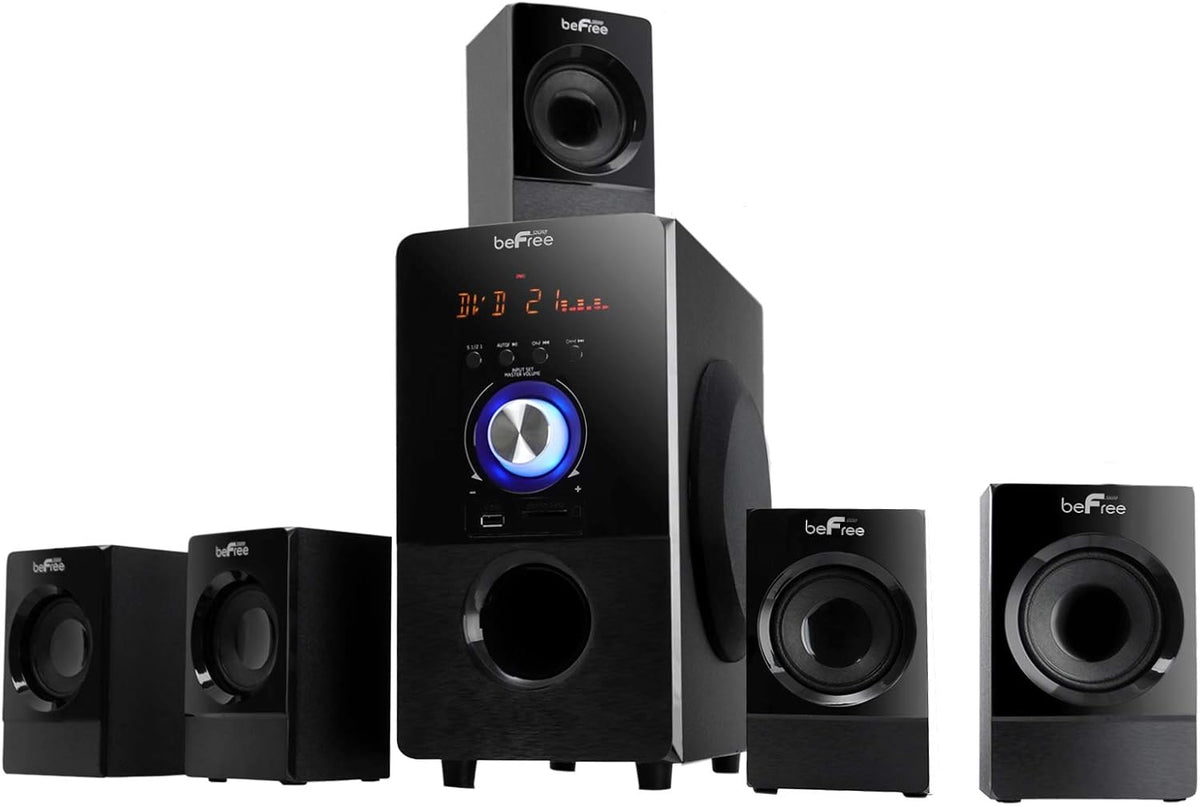 5.1 Channel Bluetooth Surround Sound Speaker System in Black C2434