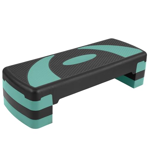 5 Levels Adjustable Height Exercise Step with 4 Stackable Risers M987