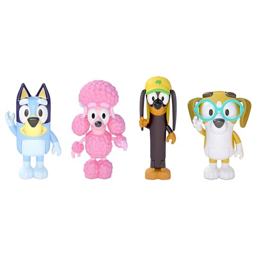 Bluey, Bingo, Chilli, Bandit 4 Pack Poseable Figures P481643