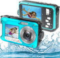Waterproof Camera Full HD 2.7K 48MP Digital with Dual Screen E4393