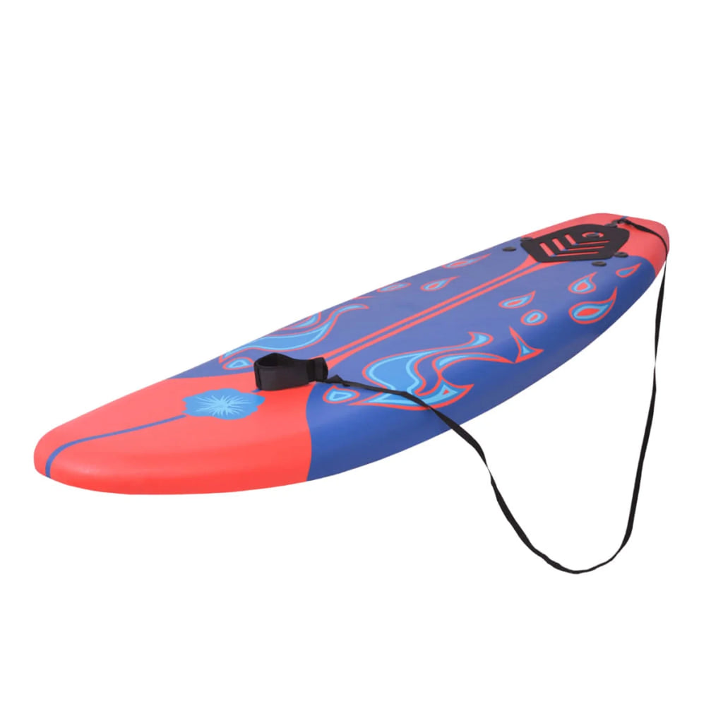 Blue and Red 66.9" Surfboard D6789
