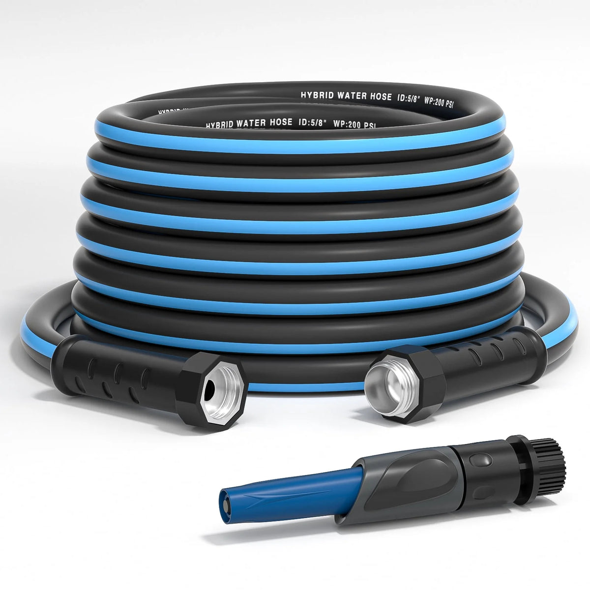 100ft x 5/8 Heavy Duty Garden Hose with Nozzle Y53498