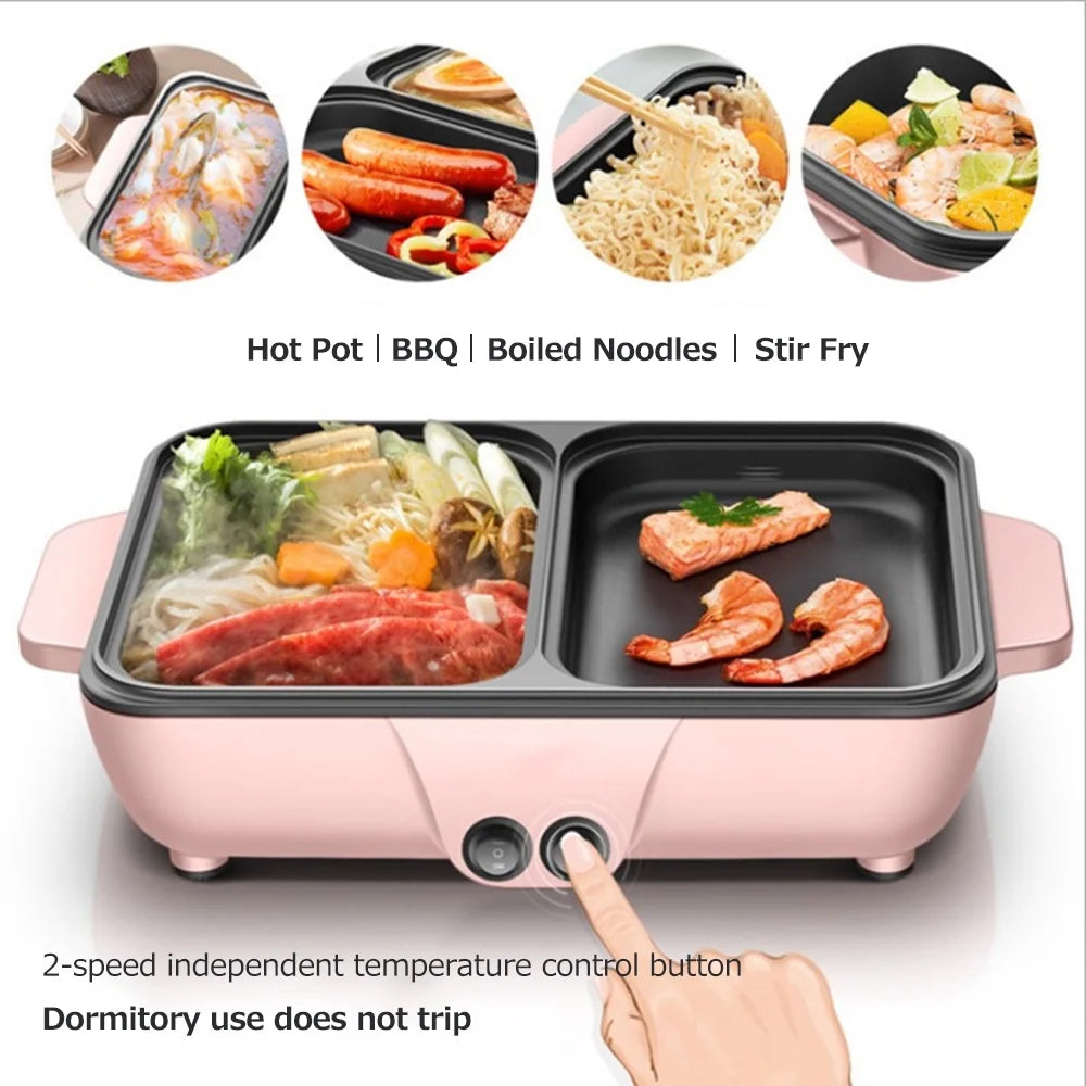 Electric Grill Pan 2L 1200W Barbecue One Pot K50680