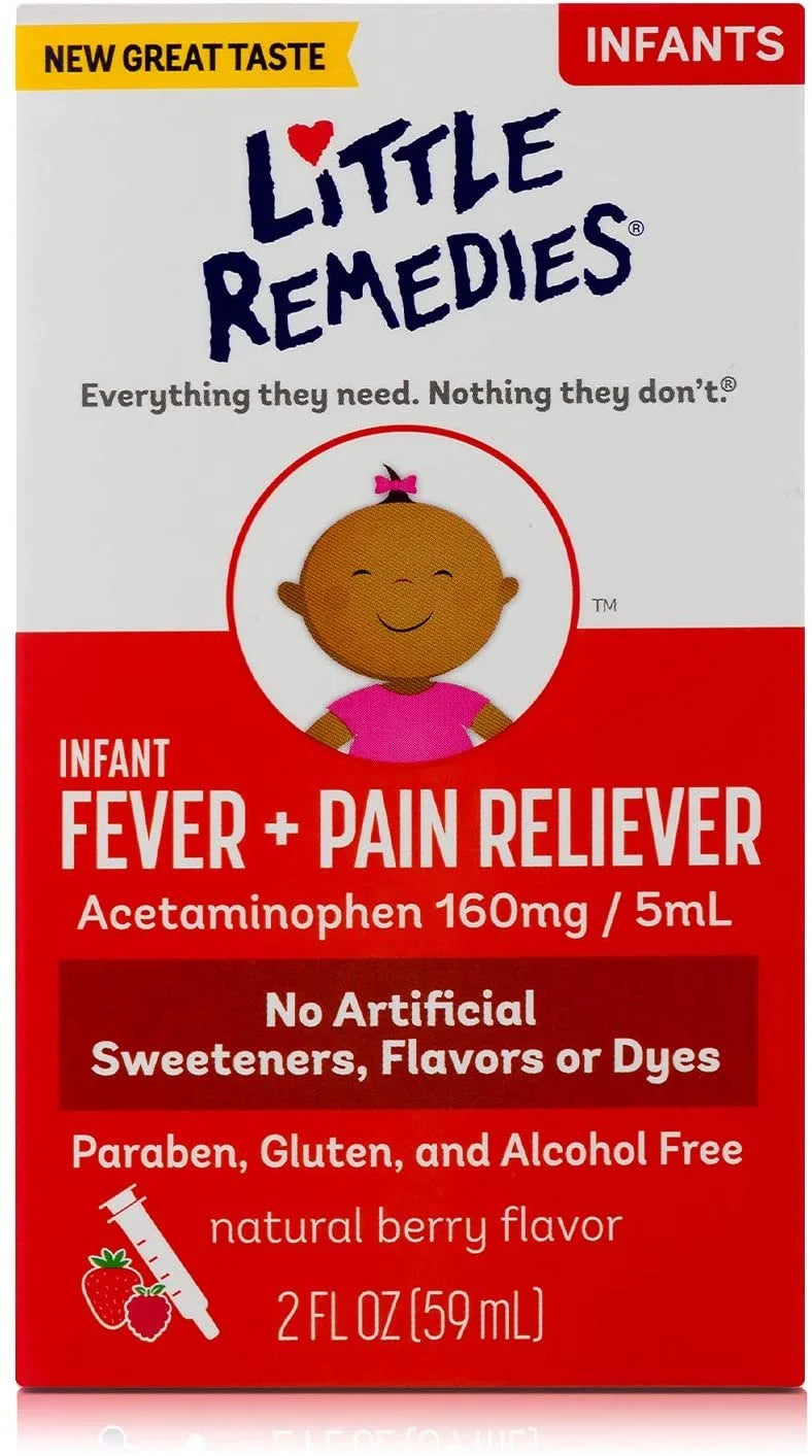 Dye-Free Natural Berry Infant Fever/Pain Liquid 2Oz Ct, 6-Pack B897