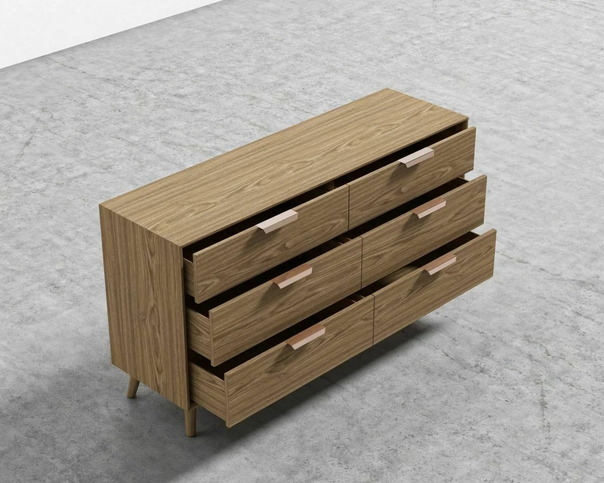 Walnut Veneer Wide Dresser N998724