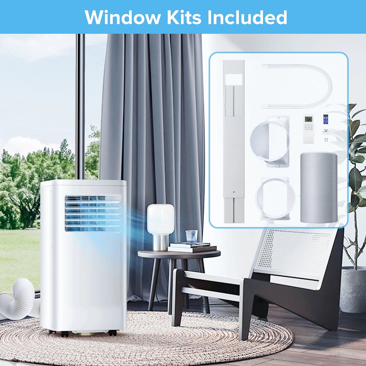 Portable Air Conditioner with Window Kit 5000BTU U731559