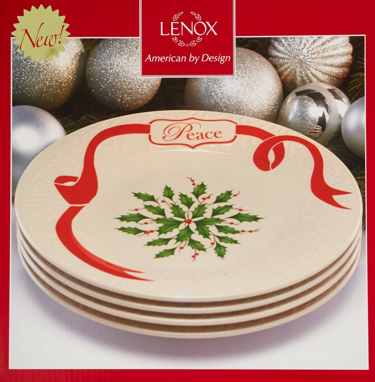 Ivory Accent Plates Set of 4 W9518