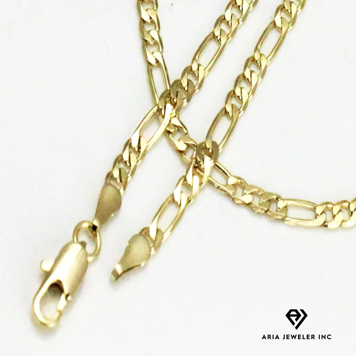 14k Gold Plated Horse Head Pendant Necklace with Figaro Chain R865