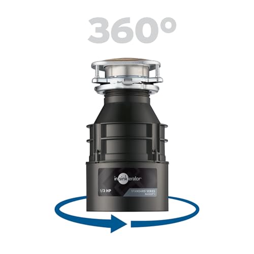 Black 1/3 HP Continuous Feed Garbage Disposal U41742