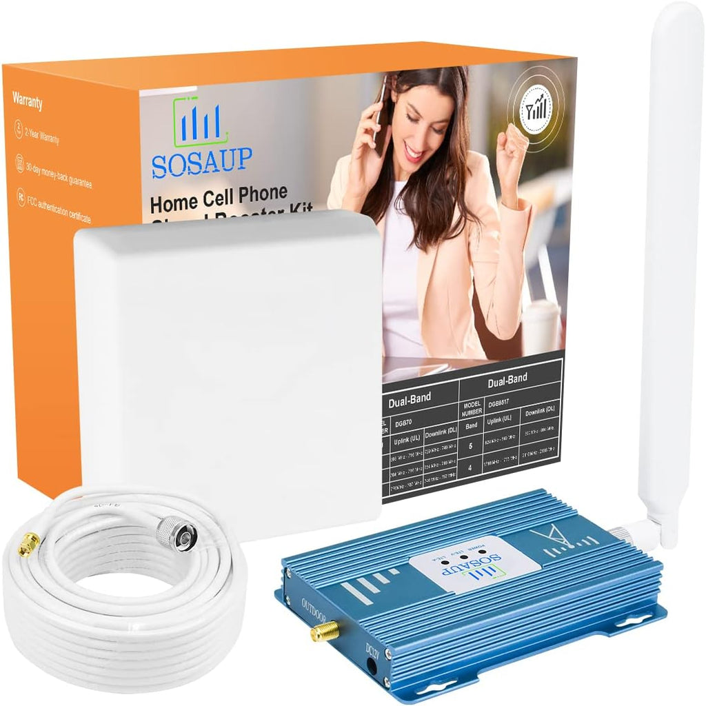 Cell Phone Signal Booster 4G 5G LTE Band 13/12/17 Boost Voice+Data U286