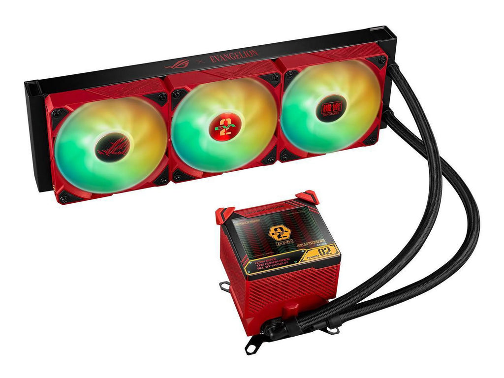 ASUS ROG Ryujin III 360 ARGB All-in-one Liquid CPU Cooler with 360mm Radiator, 3x Magnetic 120mm ARGB Fans, 3.5" OLED Display D385760