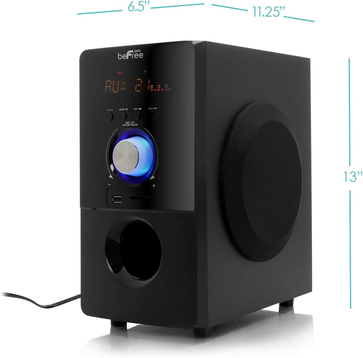 5.1 Channel Bluetooth Surround Sound Speaker System in Black C2434