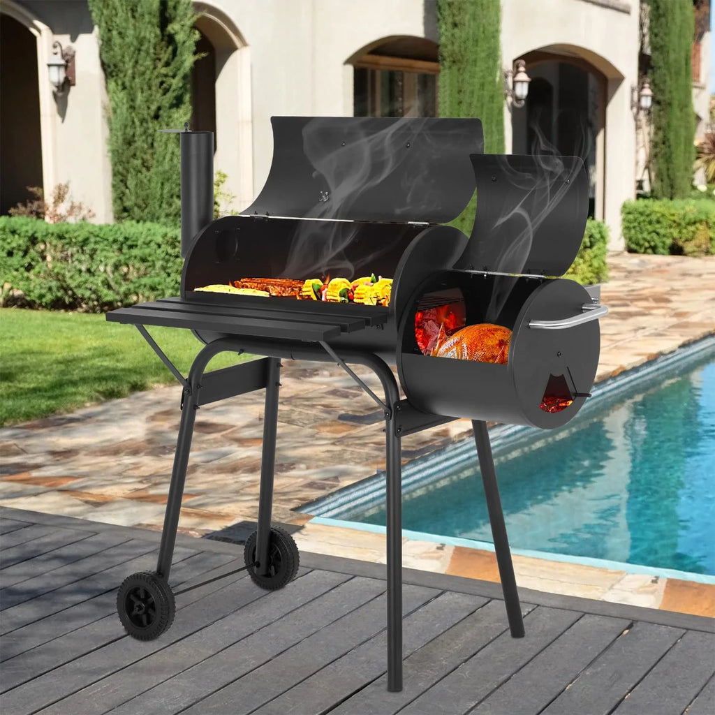 Charcoal Grills Outdoor BBQ Grill Portable Grill Offset Smoker R5718