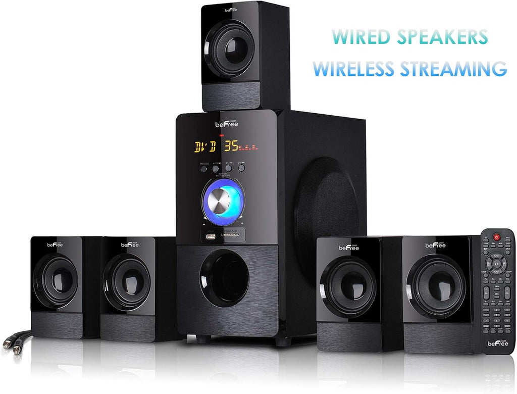 5.1 Channel Bluetooth Surround Sound Speaker System in Black C2434
