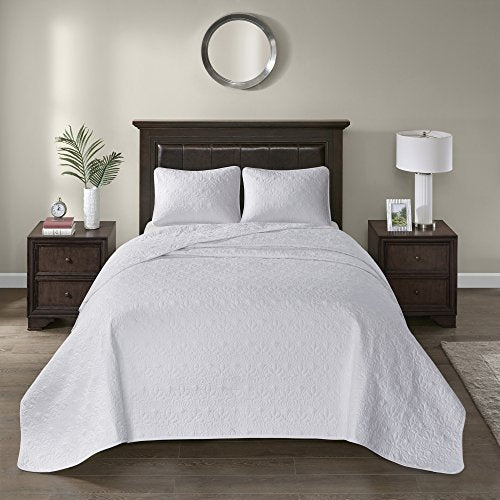 Cream King 3 Piece Reversible Quilt Set P1936