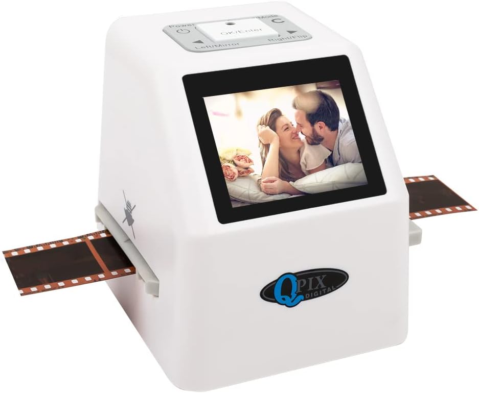 Digital Film & Slide Scanner, Converts 35 mm, 126, 110, Super 8 Film Negatives & Slides to JPEG Images (Black) T143711