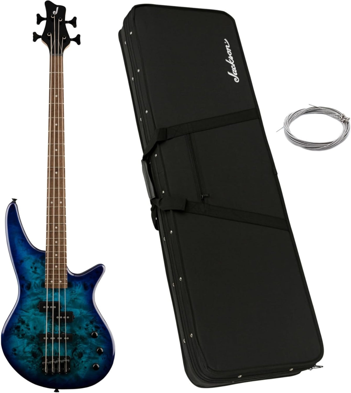 Jackson JS2P Spectra Bass Bundle with Gig Bag and Strings E70279
