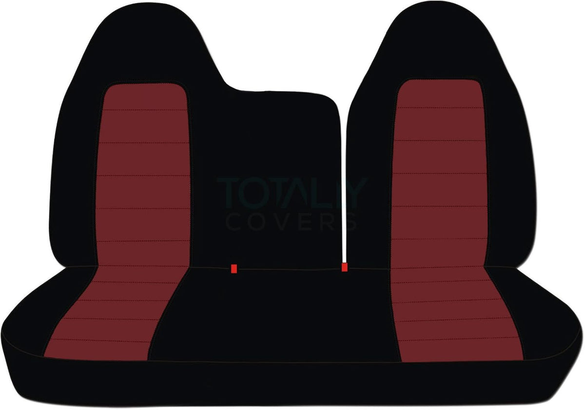 Black & Yellow Two-Tone Truck Seat Covers X895545