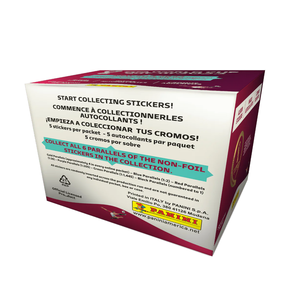 World Cup Soccer Trading Cards 50-Pack Sticker Box K74133