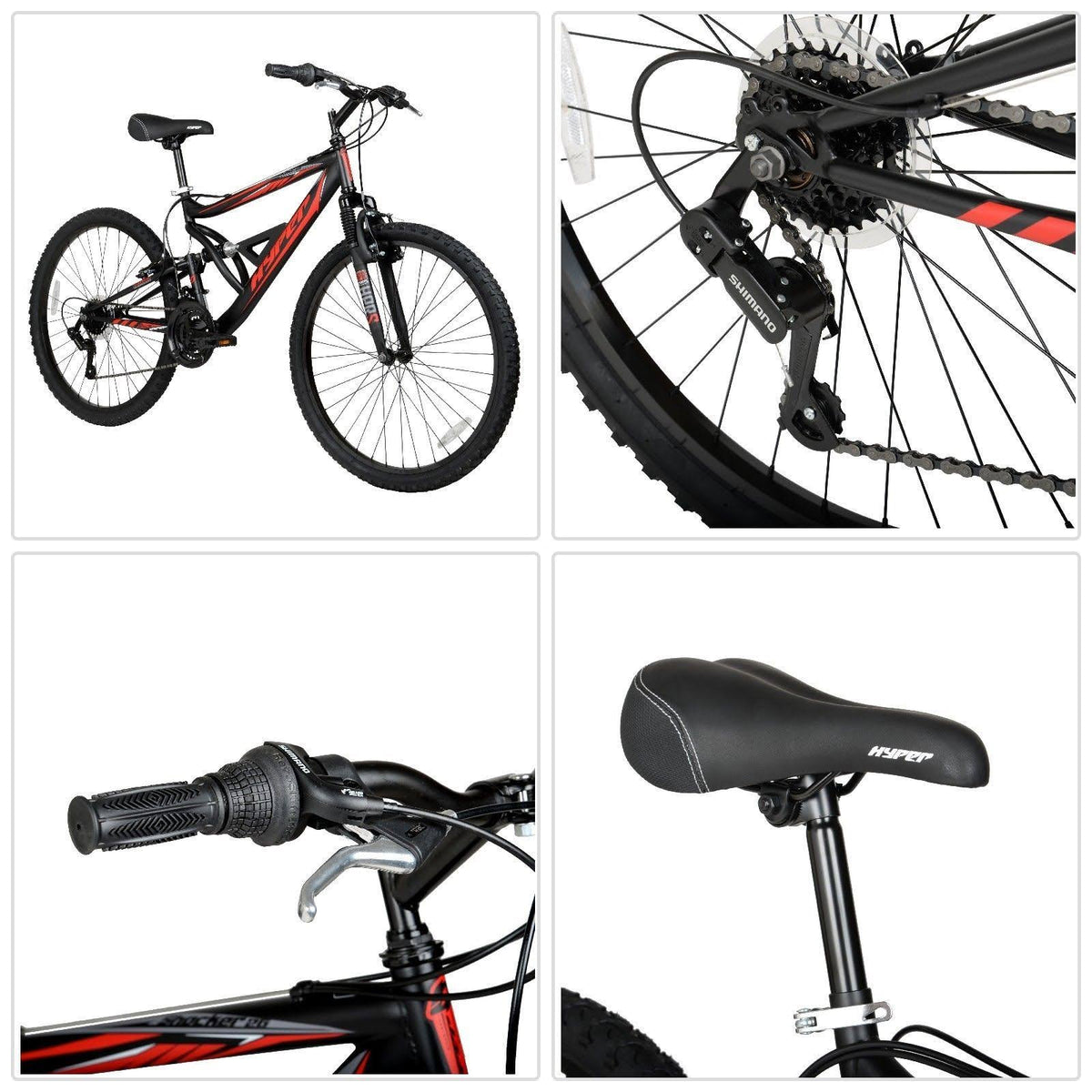 Black Dual Suspension Mountain Bike W797492