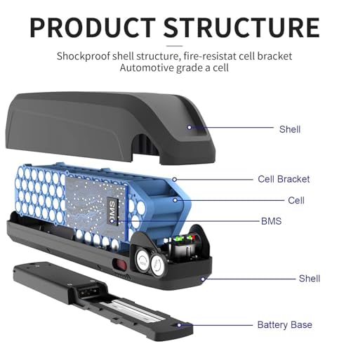 48V 36V Lithium ion Rechargeable Battery with Charger and USB Port C959756