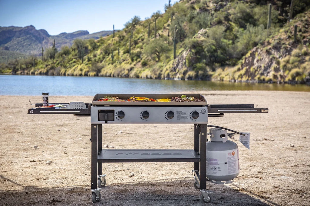 4 Burner Portable Griddle with Foldable Side Shelf M235906