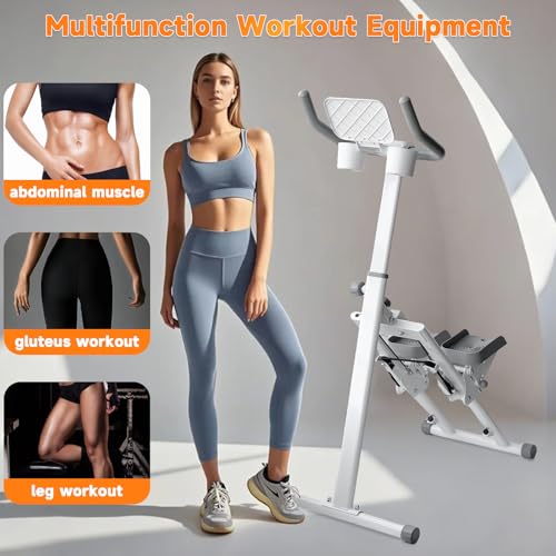 Folding Vertical Climber Exercise Stepper with Handle Y902680