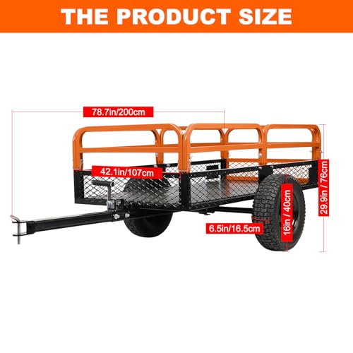 Heavy Duty 1500-Pound Capacity Steel Dump Cart P226